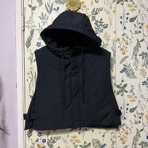 COS Men's Buckled-Side Padded Hooded Vest